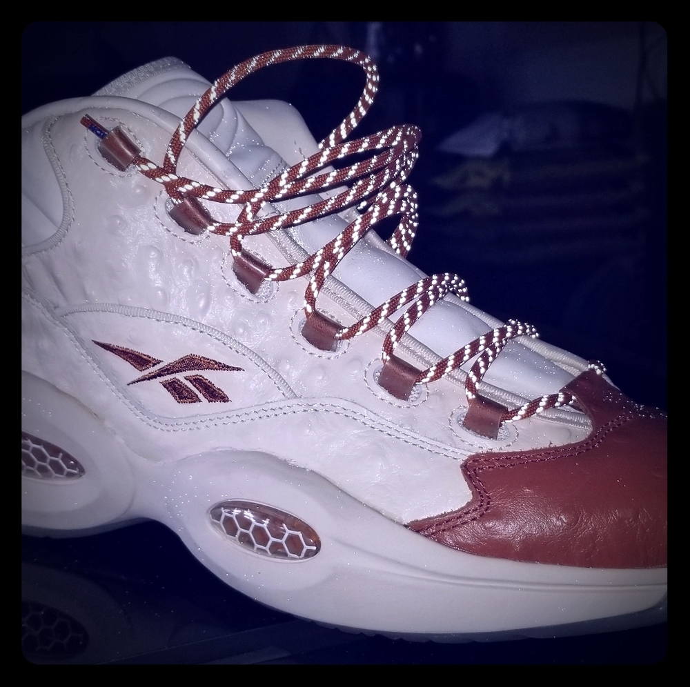 Allen Iverson's"Ostrich Leather Print" Sneakers